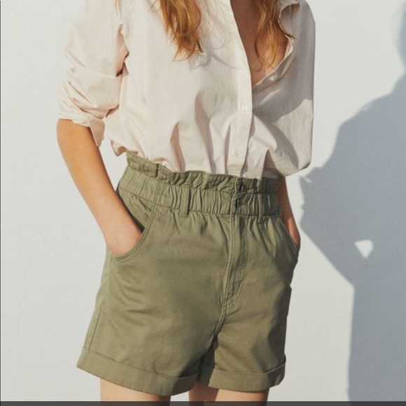 H&M Cotton Paper Bag Shorts - Picture 1 of 7